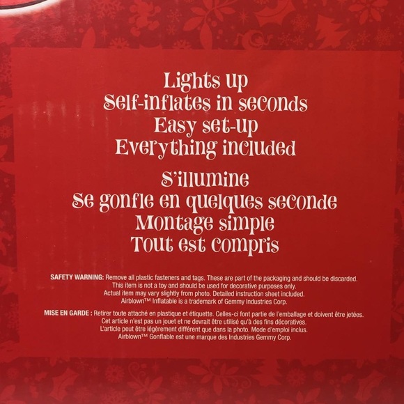 Olaf in Hammock Disney Christmas Inflatable decor - Picture 8 of 8